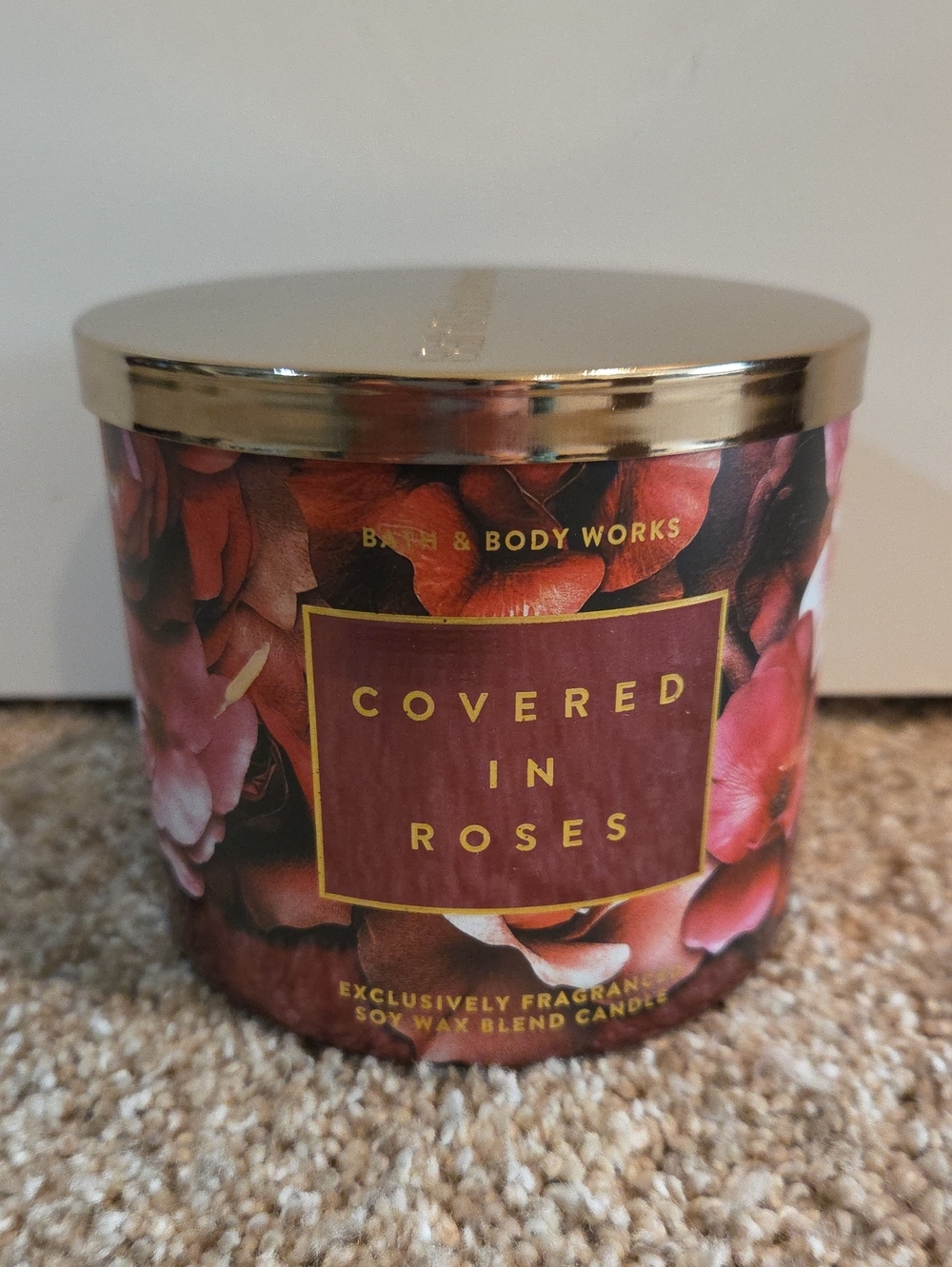COVERED IN ROSES 3 Wick Candle Bath And Body Works